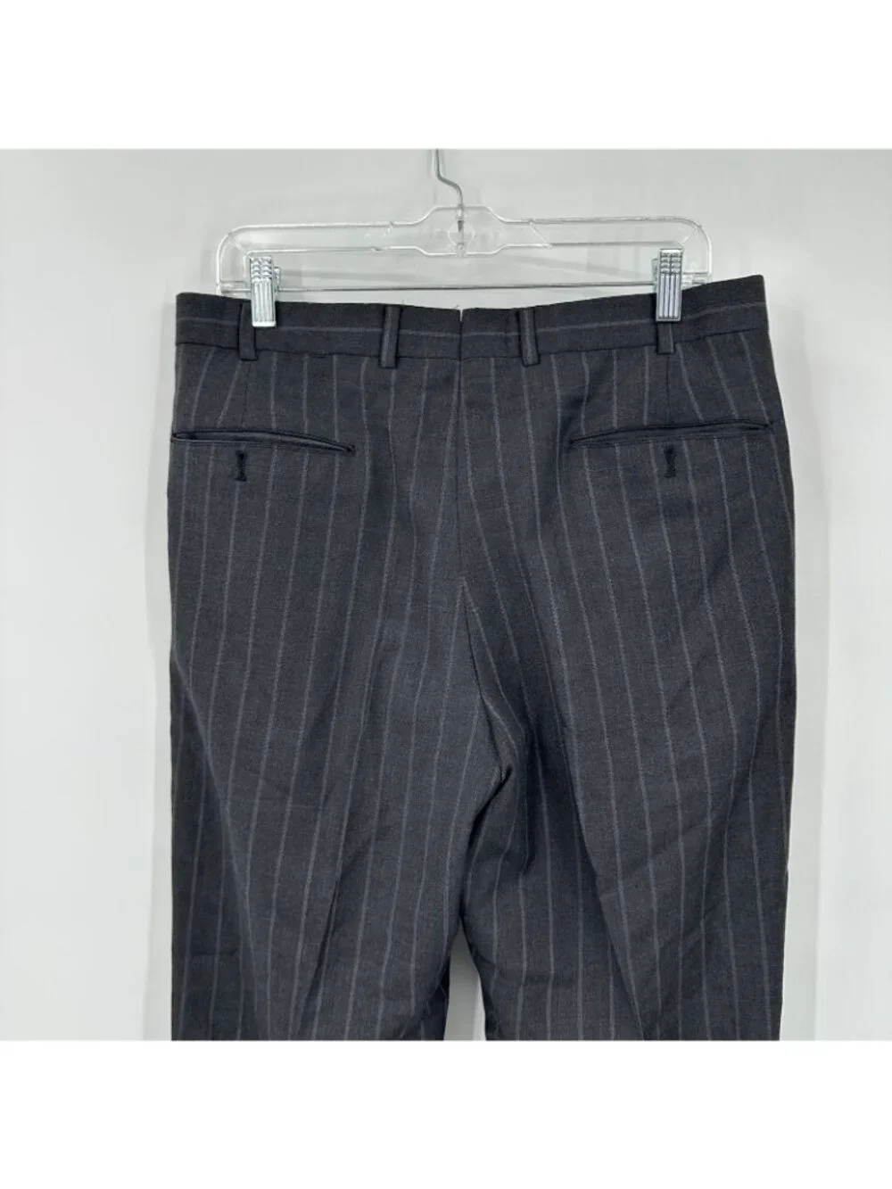 BROOSK BROTHERS GOLDEN FLEECE SUIT 40R 33W 28L charcoal pinstripe executive